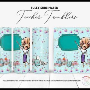 Strawberry Blonde Teacher Girl Tumbler