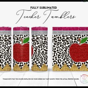 Pencil Apples Tumbler 2