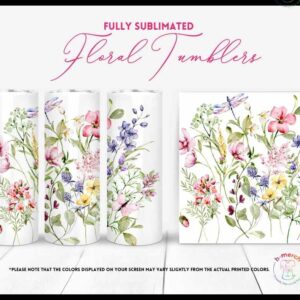 Tall flower Tumbler