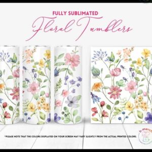 Pastel Flower Tumbler