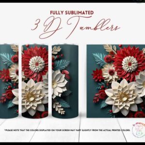 Red and white Flowers 2