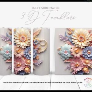 Pastel  Flowers Tumbler