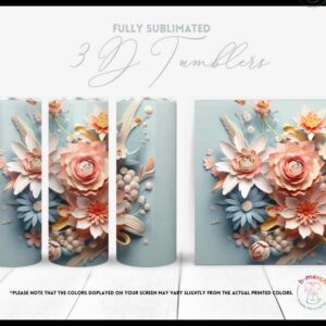 Pastel Flower Tumbler 2