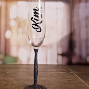Personalized Matric Dance Champagne Glass